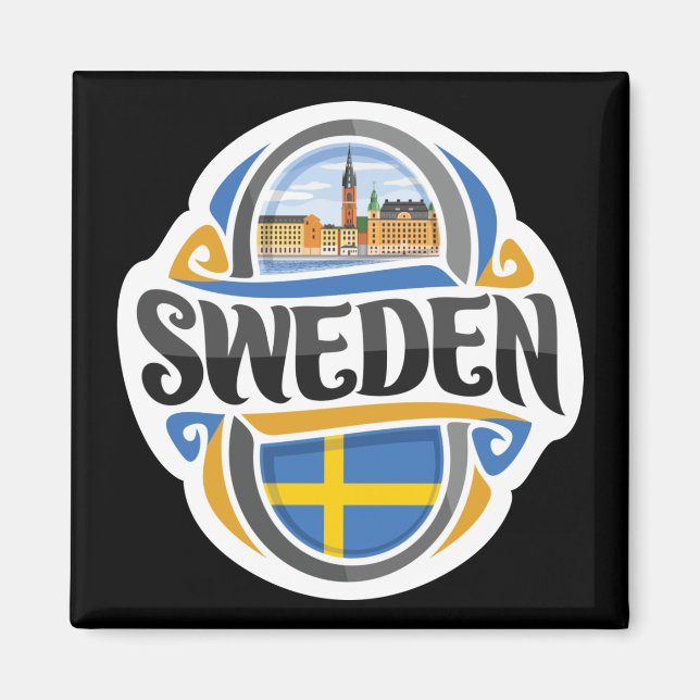 Schweden Magnet (Vorne)