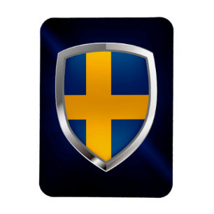 Schweden Metallisches Emblem Magnet