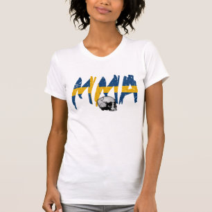 Schweden-MIXED MARTIAL ARTS Schädel-Damen-T - T-Shirt