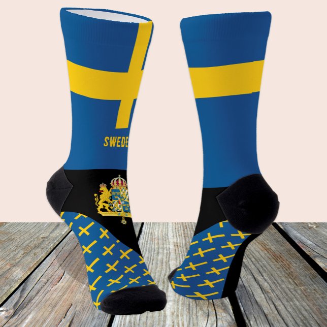 Schweden, Mode, schwedische Flagge, patriotisch Socken (Von Creator hochgeladen)