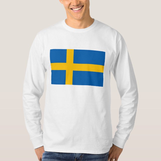 Schweden - Nationale Flagge T-Shirt (Vorderseite)