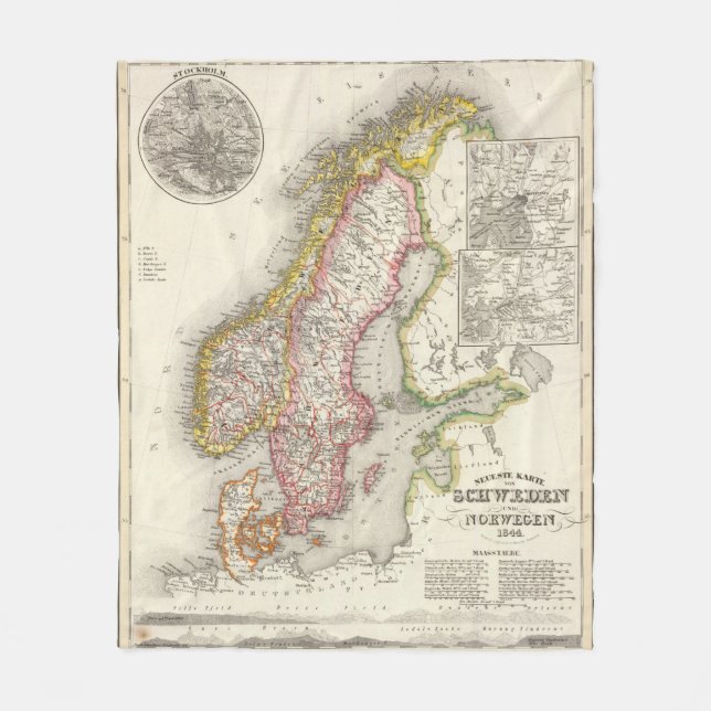 Schweden, Norwegen 2 2 Fleecedecke (Vorderseite)