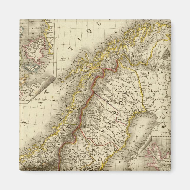 Schweden, Norwegen, Dänemark Magnet (Vorne)