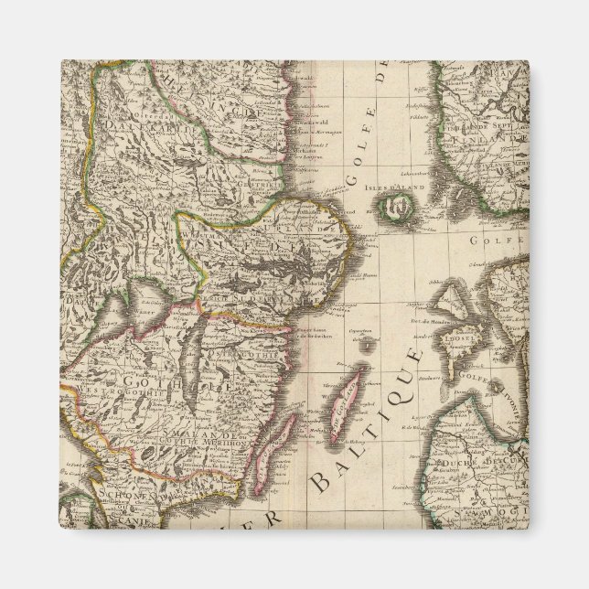 Schweden, Norwegen, Europa Magnet (Vorne)