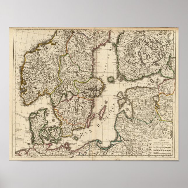 Schweden, Norwegen, Europa Poster (Vorne)