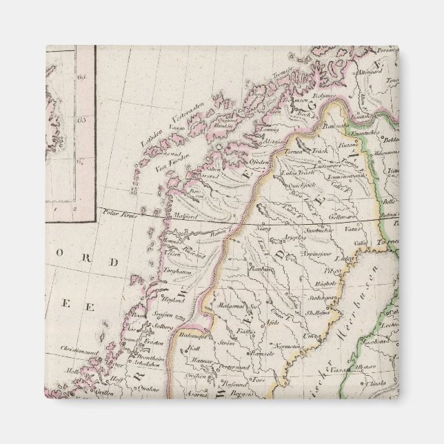 Schweden, Norwegen, Island Magnet (Vorne)