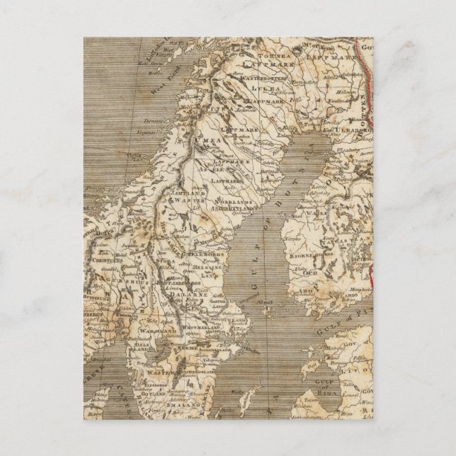Schweden, Norwegen Karte von Arrowsmith (Vorderseite)