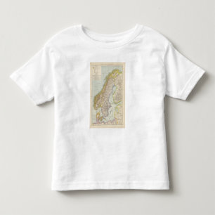 Schweden, Norwegen - Schweden und Norwegen-Karte Kleinkind T-shirt