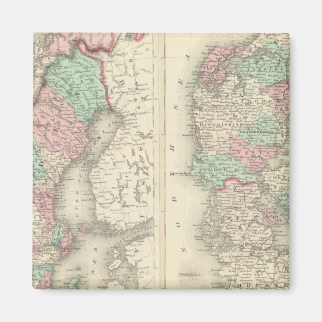 Schweden, Norwegen und Dänemark 2 Magnet (Vorne)