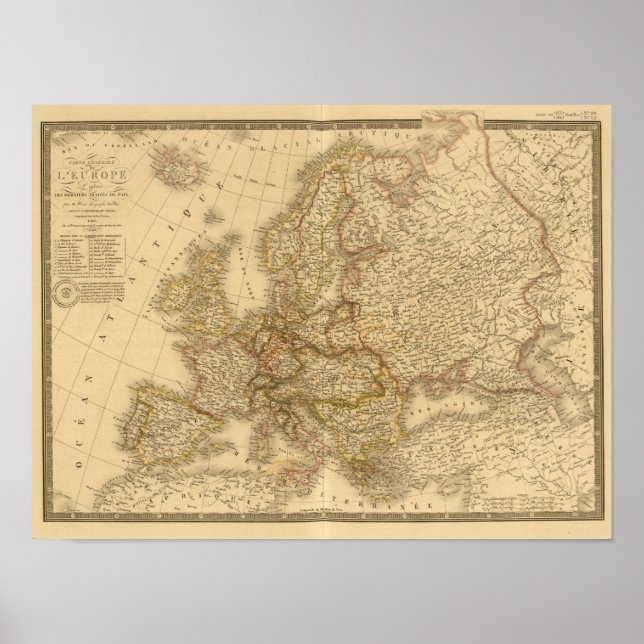 Schweden, Norwegen und Dänemark Poster (Vorne)