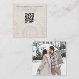 Schweden Pass Wedding QR Begleitkarte