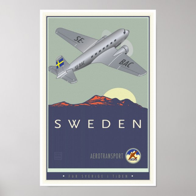 Schweden Poster (Vorne)