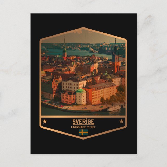 Schweden Postkarte (Vorderseite)
