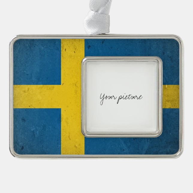 Schweden Rahmen-Ornament Silber (Vorderseite)