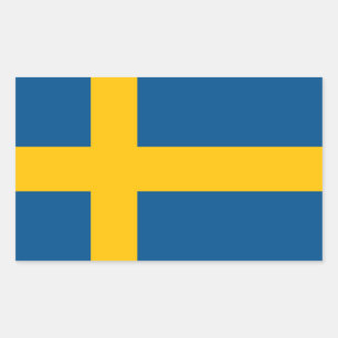 Schweden Rechteckiger Aufkleber