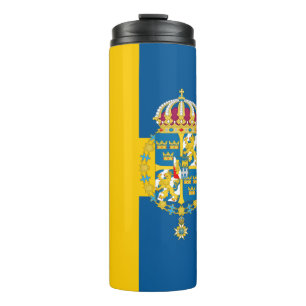 Schweden Reisen Umarmung, patriotische schwedische Thermosbecher