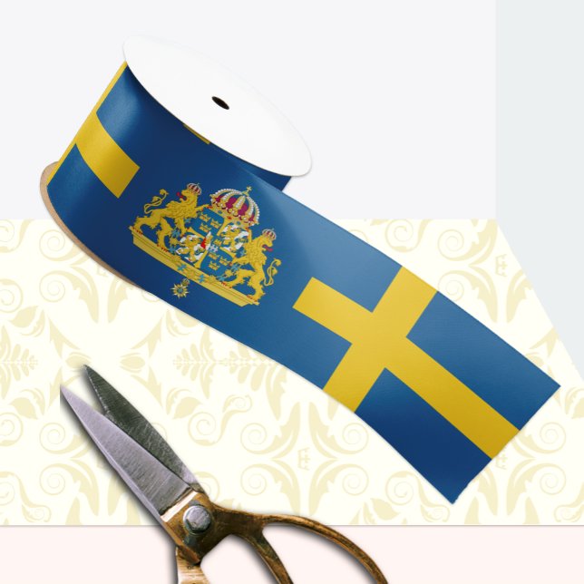 Schweden Ribbon, Emblem, patriotisch, schwedische  Satinband (Von Creator hochgeladen)