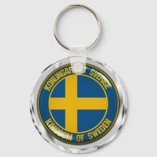 Schweden Runde Emblem Schlüsselanhänger