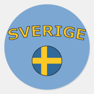 Schweden Runder Aufkleber