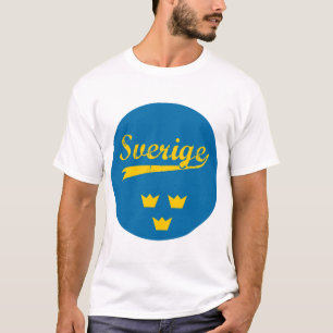 Schweden, Schweden, 3 Kronen, Aufkleber, Kreis (2) T-Shirt