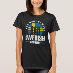 Schweden Schweden Flagge Vater T-Shirt