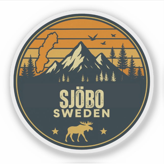 Schweden Schweden Schweden Aufkleber (Vorderseite)