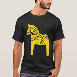 Schweden Schweden Schweden Dala Horse Yellow Dalah T-Shirt