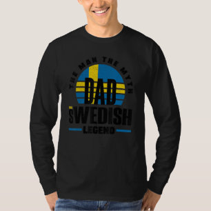 Schweden Schwedisch Schweden Flagge Vater T-Shirt