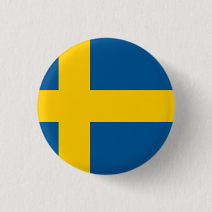 Schweden (schwedische Flagge) Button