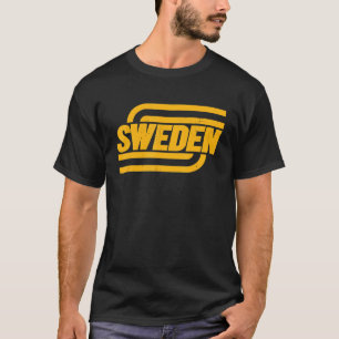 Schweden Schwedische Flagge Fußball Souvenir Fan T-Shirt