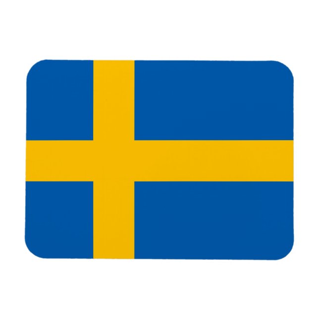 Schweden - Schwedische Flagge Magnet (Horizontal)