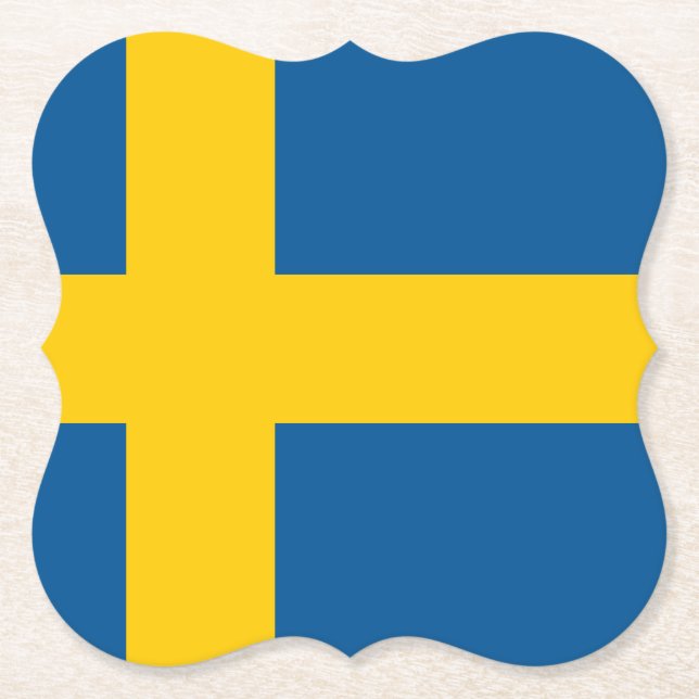 Schweden (schwedische Flagge) Untersetzer (Vorderseite)