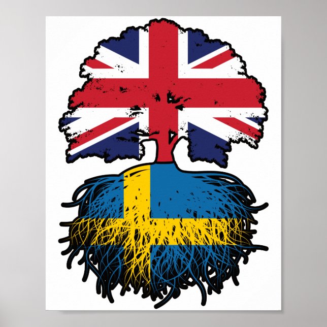 Schweden Schwedisches Vereinigtes Königreich Großb Poster (Vorne)