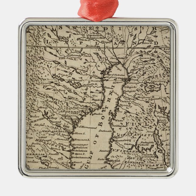 Schweden Silbernes Ornament (Vorne)