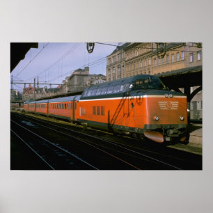 Schweden, SJ Dieselgegentakttrainset Poster