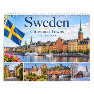 Schweden Städte und Ortschaften Kalender