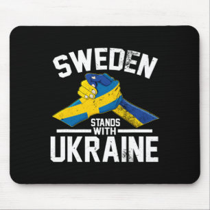 Schweden steht hinter der Ukraine Ukrainische schw Mousepad