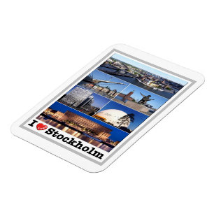 Schweden - Stockholm - I Liebe - Magnet
