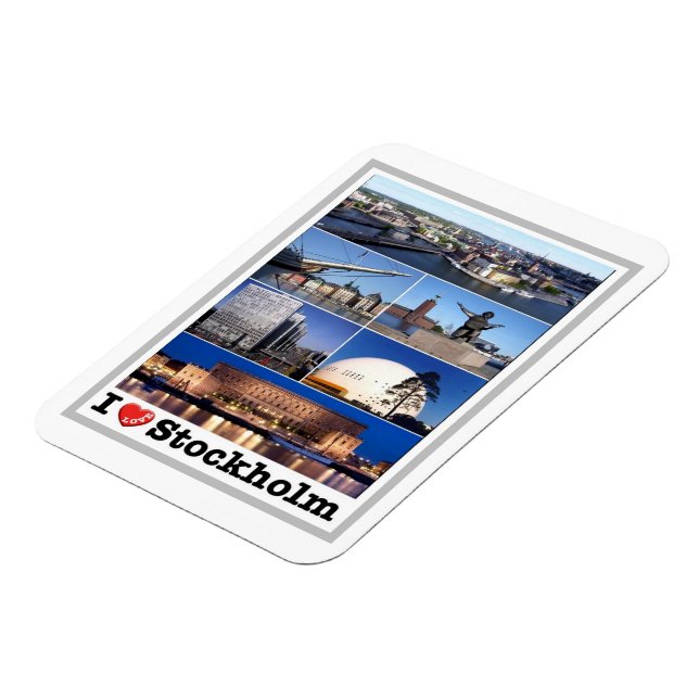 Schweden - Stockholm - I Liebe - Magnet