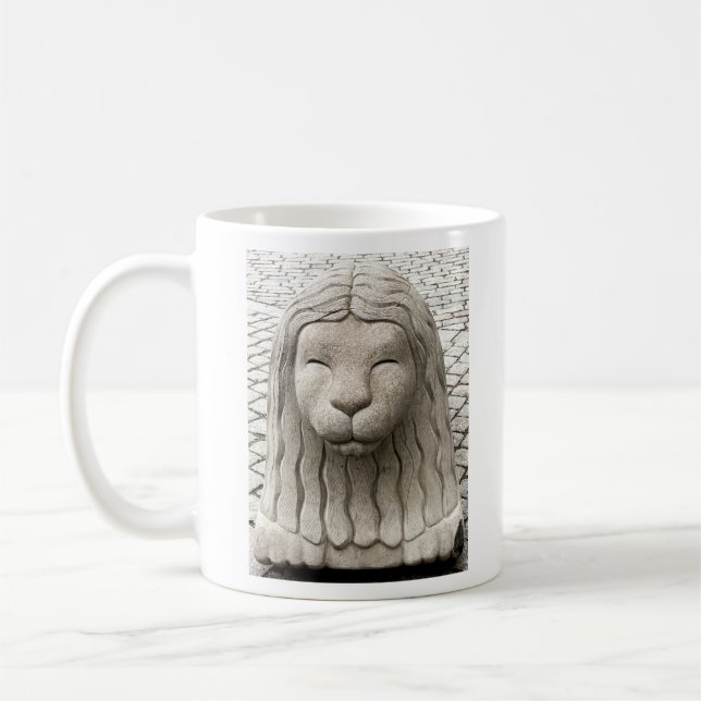 Schweden Stone Lion Stockholm Fotograf Kaffeetasse (Links)