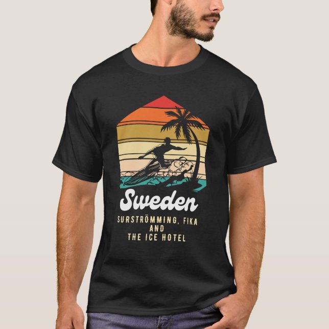 Schweden Surstromming fika Eishotel T-Shirt (Vorderseite)