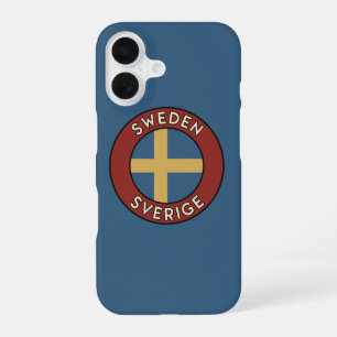 Schweden Sverige iPhone 16 Hülle