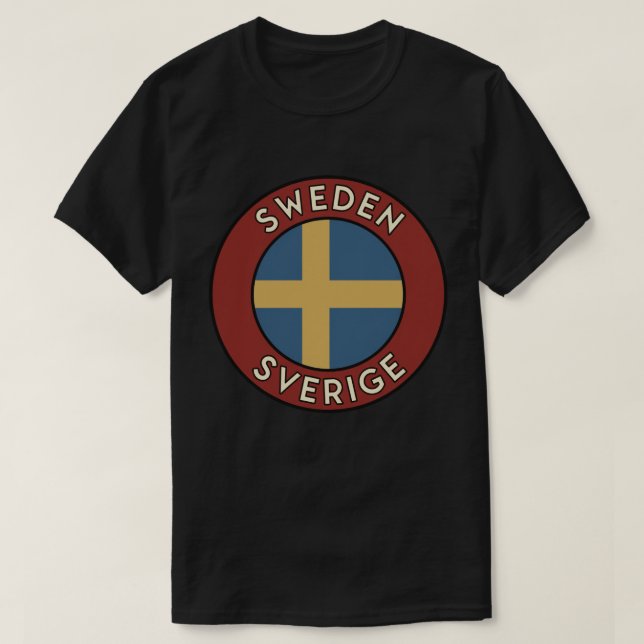 Schweden Sverige T-Shirt (Design vorne)