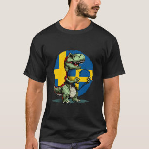 Schweden T Rex Dino Sverige Schwedische Wurzeln Sc T-Shirt