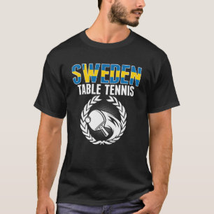 Schweden Tischtennis Schwedische Ping Pong Team Un T-Shirt