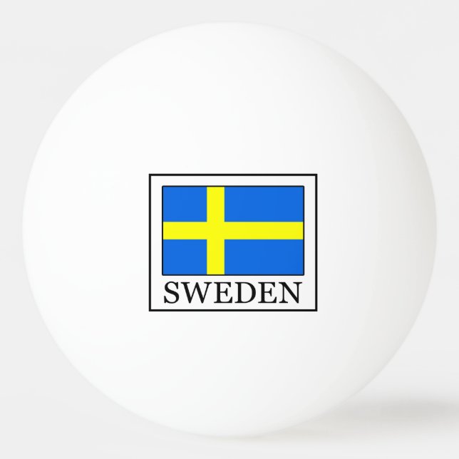 Schweden Tischtennisball (Vorderseite)