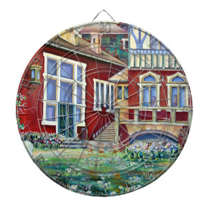 Schweden, Traditionelle Landschaft Dartscheibe