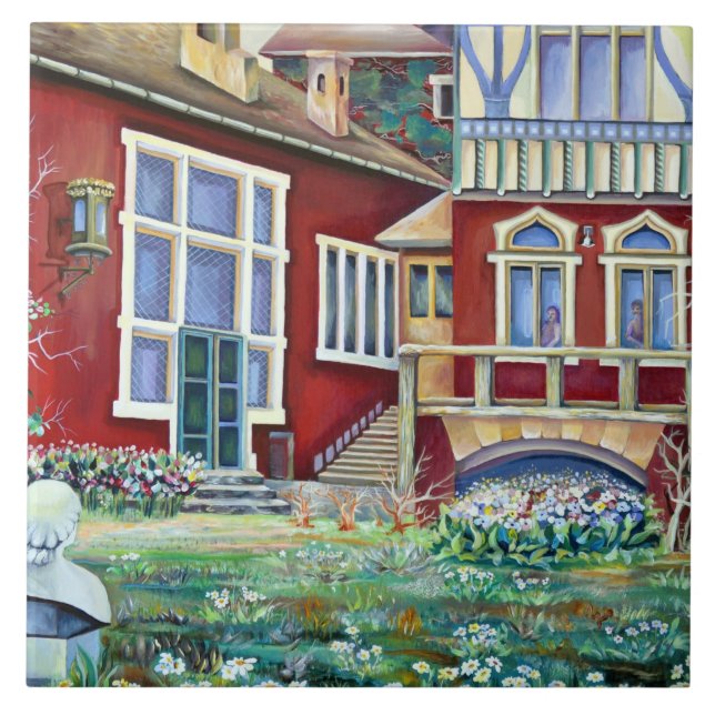 Schweden, Traditionelle Landschaft Fliese (Vorderseite)