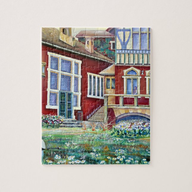 Schweden, Traditionelle Landschaft Puzzle (Vertikal)