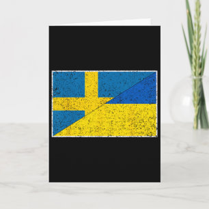 Schweden Ukraine Flagge Schwedische Ukrainische Na Karte
